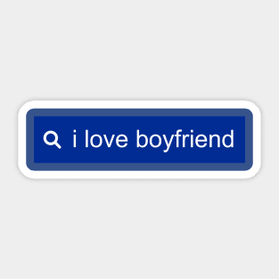 i Love Boyfriend Sticker